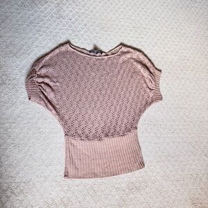 Planet Gold Women's Tan Knit Top